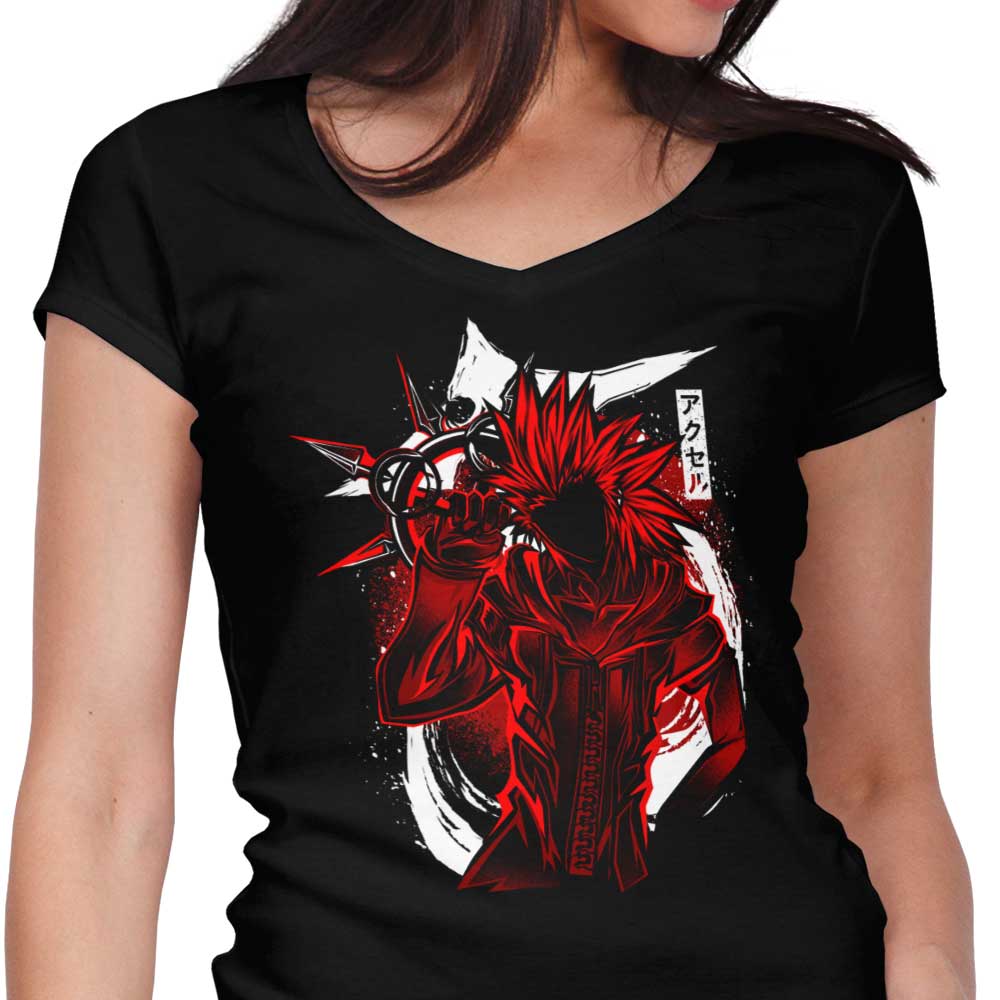 Elegant Women's V-Neck Flurry Silhouette Top