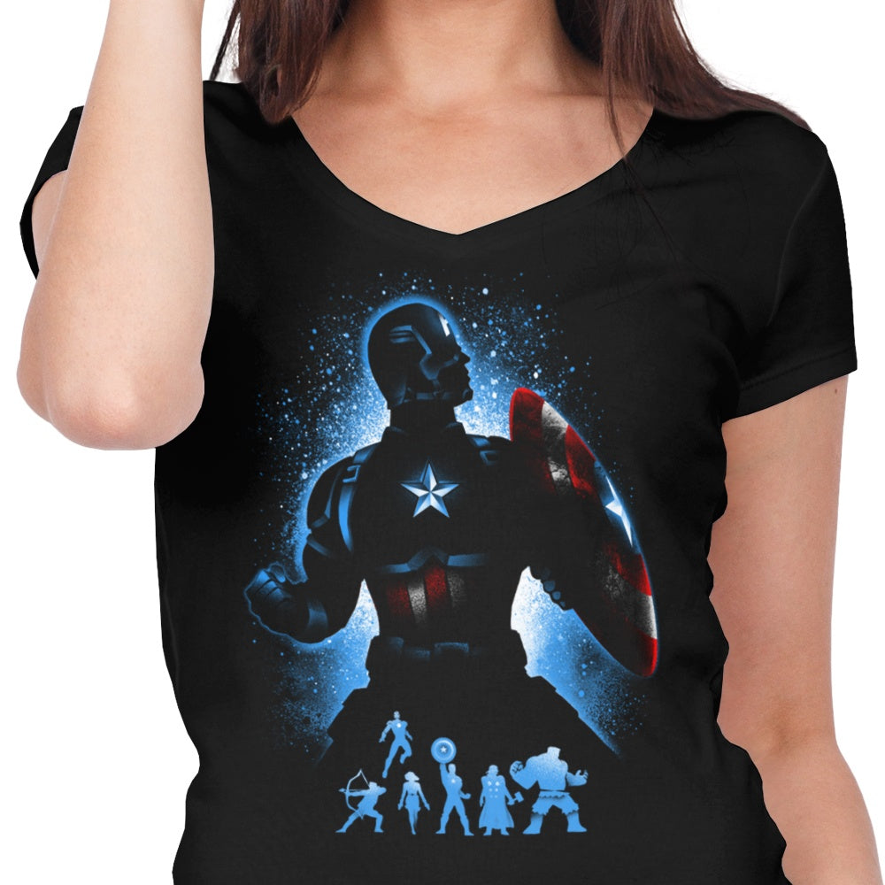 Women's Stylish V-Neck - The Man Out of Time Collection