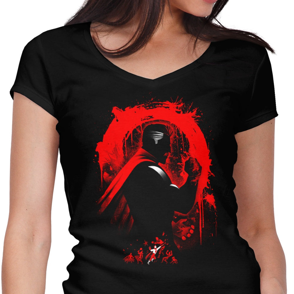 Alemaglia Women's Stylish V-Neck Omni-Villain Top