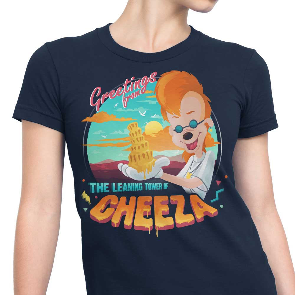 The Leaning Tower of Cheeza Women's Fashion Apparel - Stylish T-Shirts