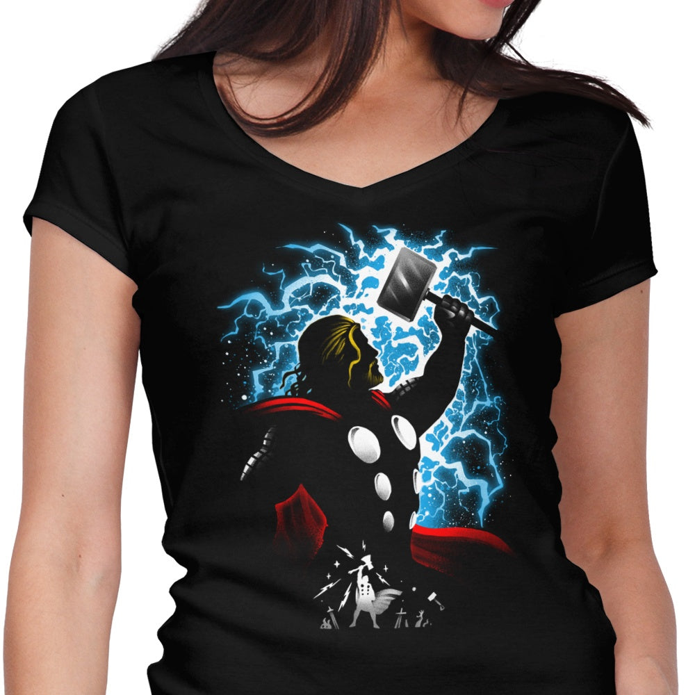 Women's Stylish V-Neck Inspired by the God of Thunder