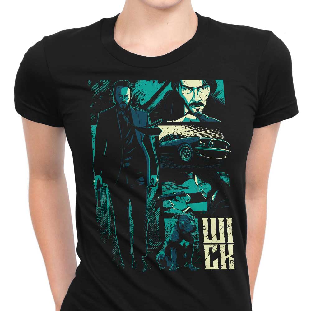 StudioM6's W-I-C-K Women's Comfortable T-Shirts in Various Sizes