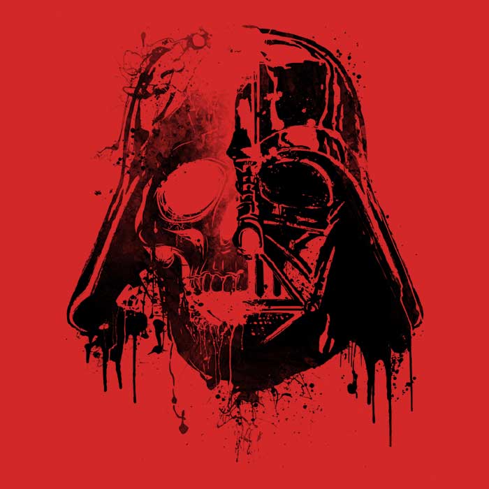 Women's V-Neck Darth Skull T-Shirt