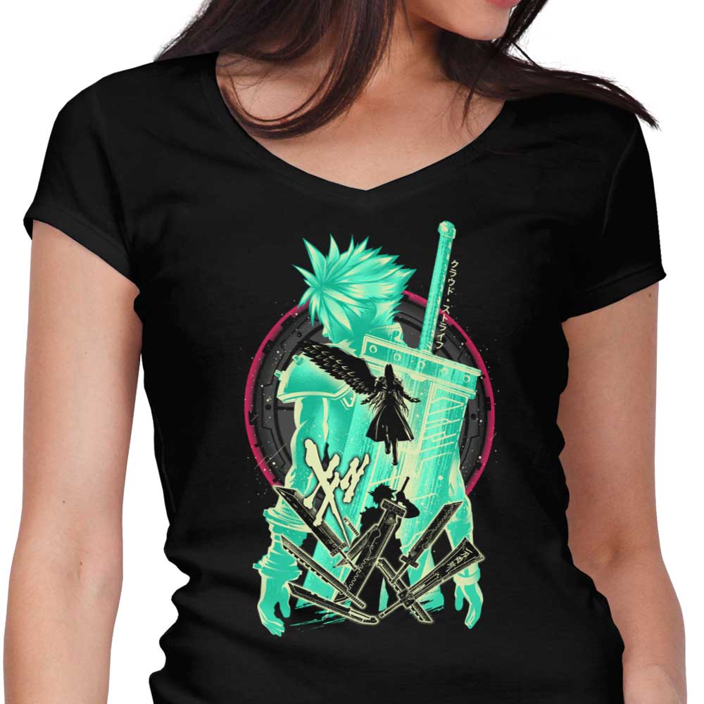Hypertwenty's Women's V-Neck 'Warriors of Shinra'
