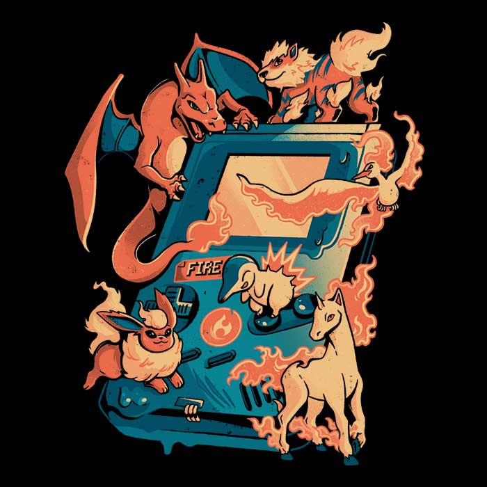 Women's Fire-themed Game Apparel Collection
