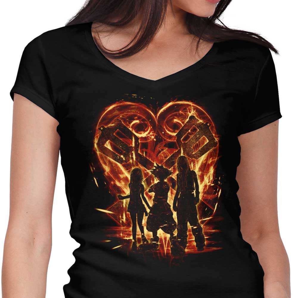 Women's Fashionable V-Neck T-Shirt from Kingdom Trio Collection