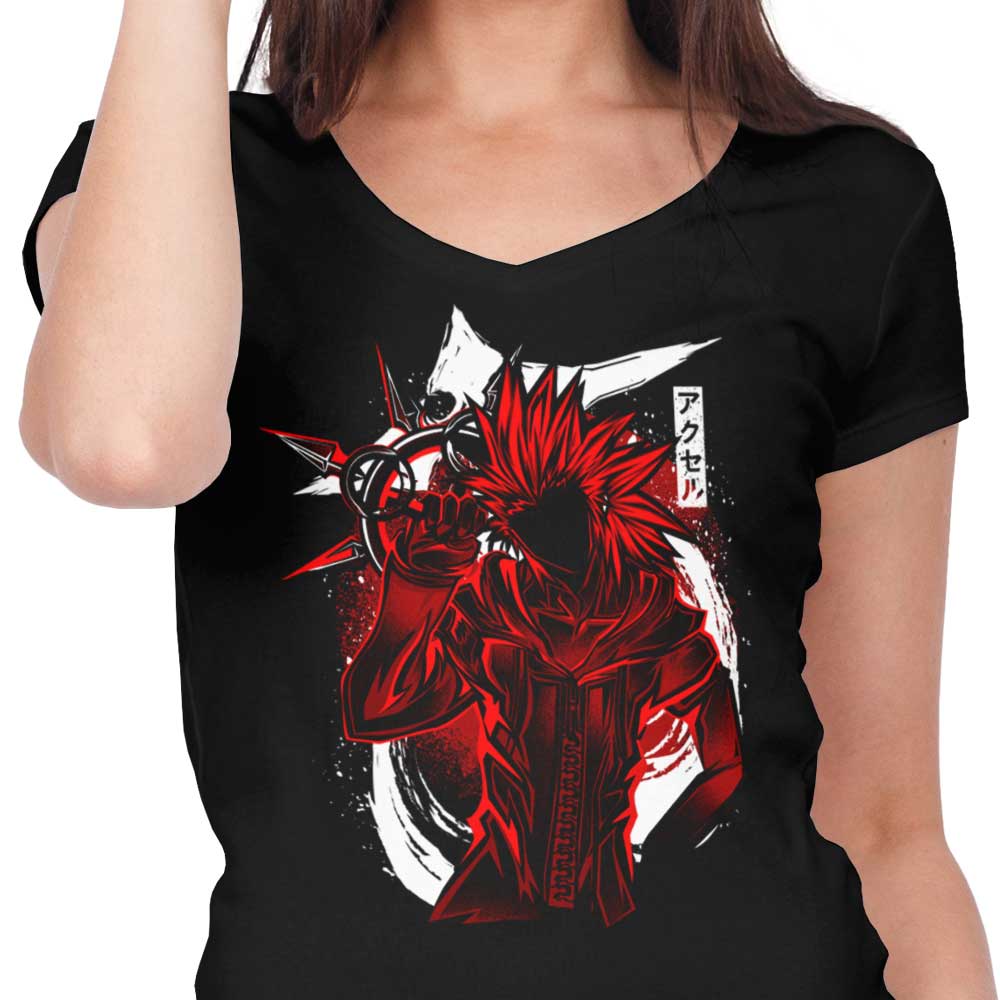 Elegant Women's V-Neck Flurry Silhouette Top