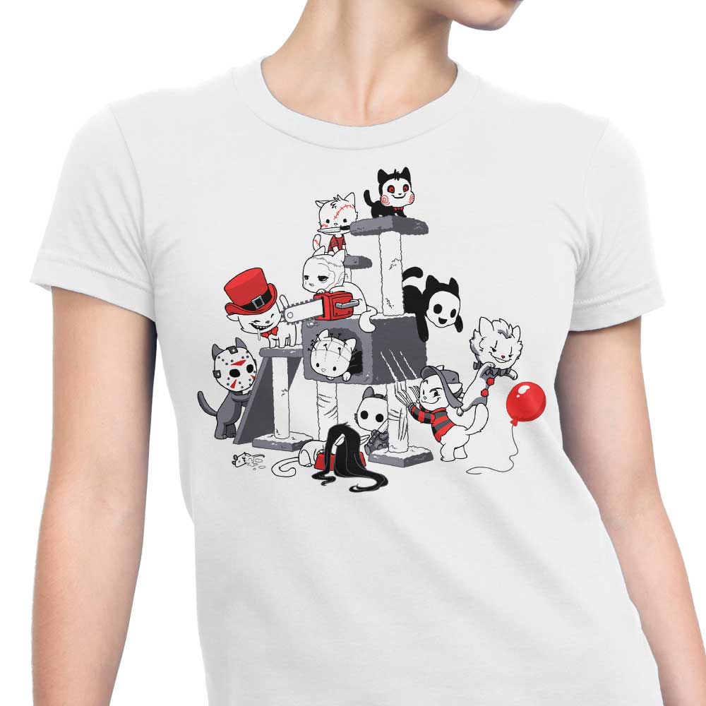 Scary Cat Themed Women's Clothing - T-Shirts and Premium T-Shirts