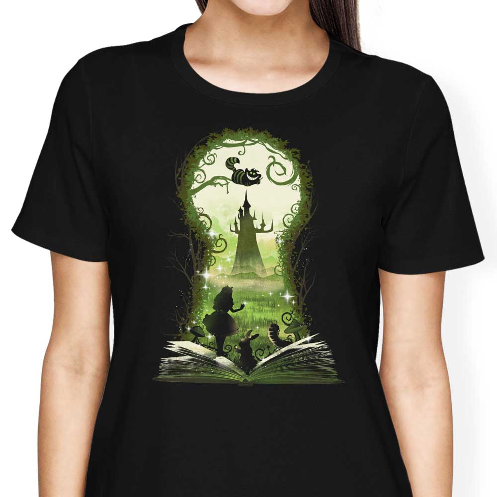 Wonderland Book Themed Women's Fashionable Apparel - T-Shirts