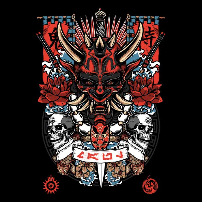 Arinesart Women's V-Neck Dark Side Akuma T-Shirt