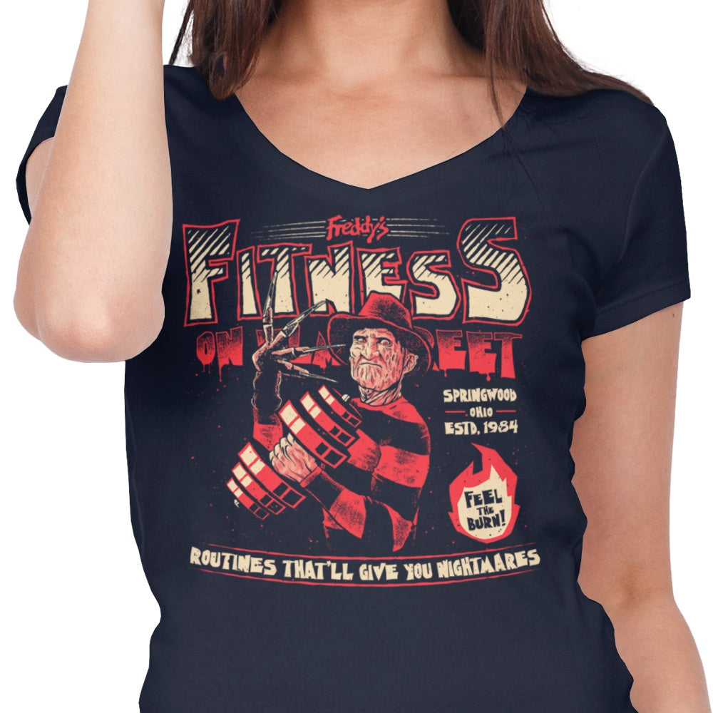 Women's Stylish V-Neck T-Shirt from Freddy's Fitness