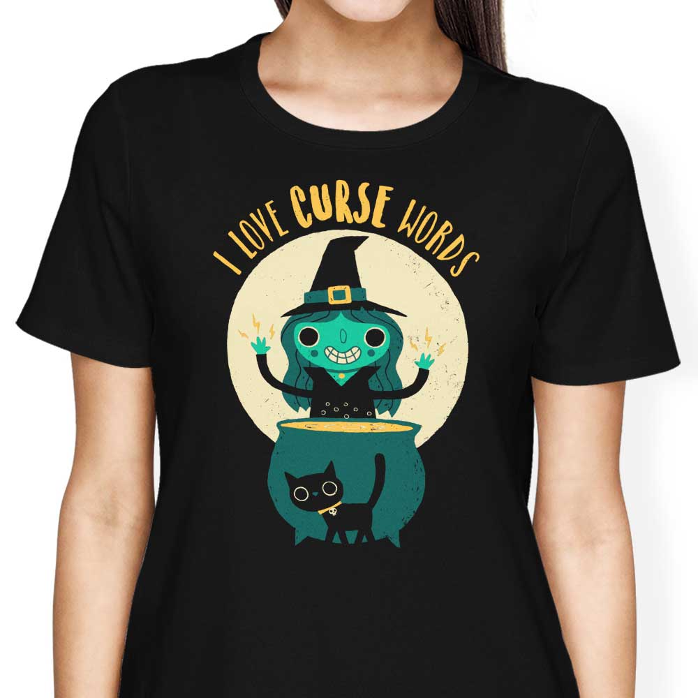 DinoMike's Women's 'I Love Curse Words' Stylish T-Shirts