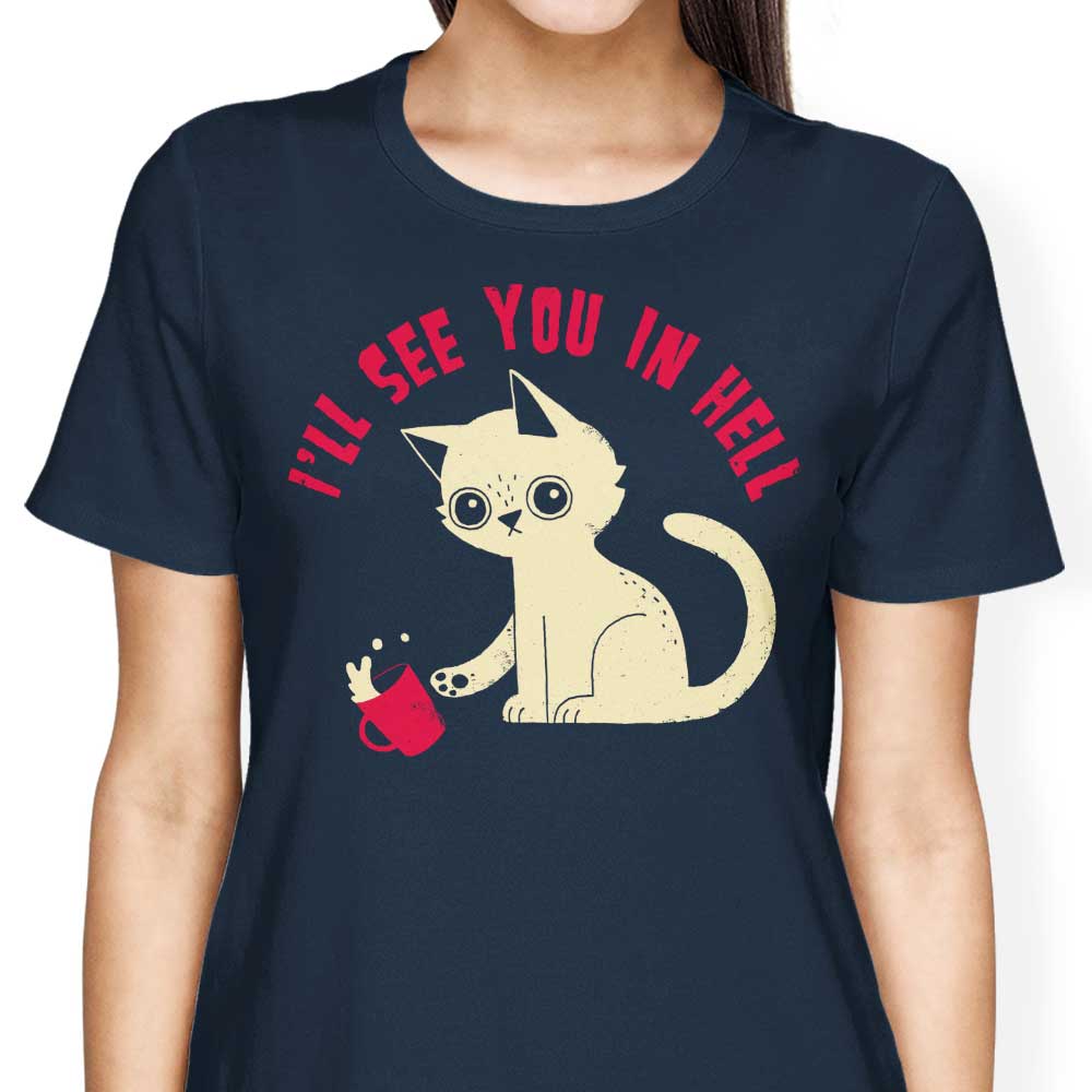 Stylish 'See You in Hell' Women's Clothing by DinoMike
