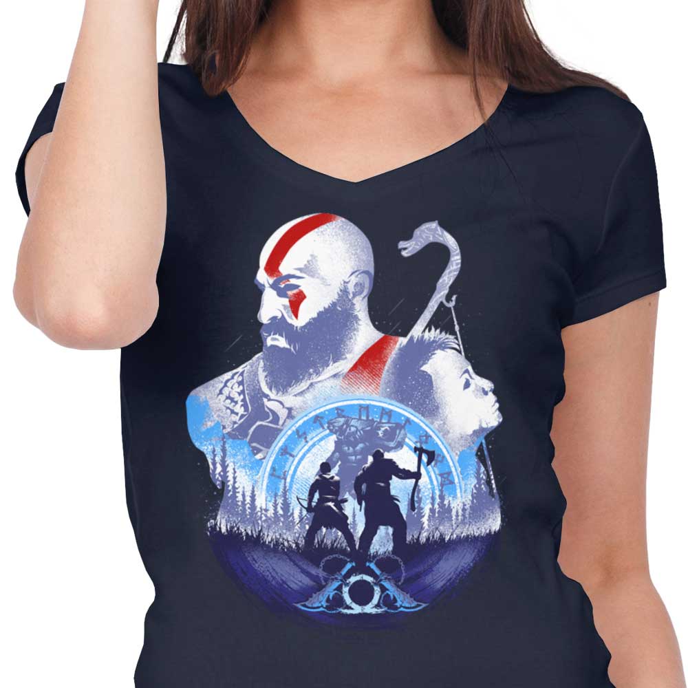 Exciting Adventures with My Father - Women's Stylish V-Neck T-Shirt