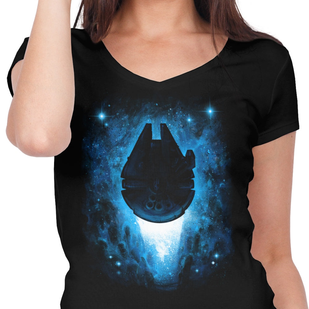 Women's V-Neck T-Shirt - Kessel Run Collection