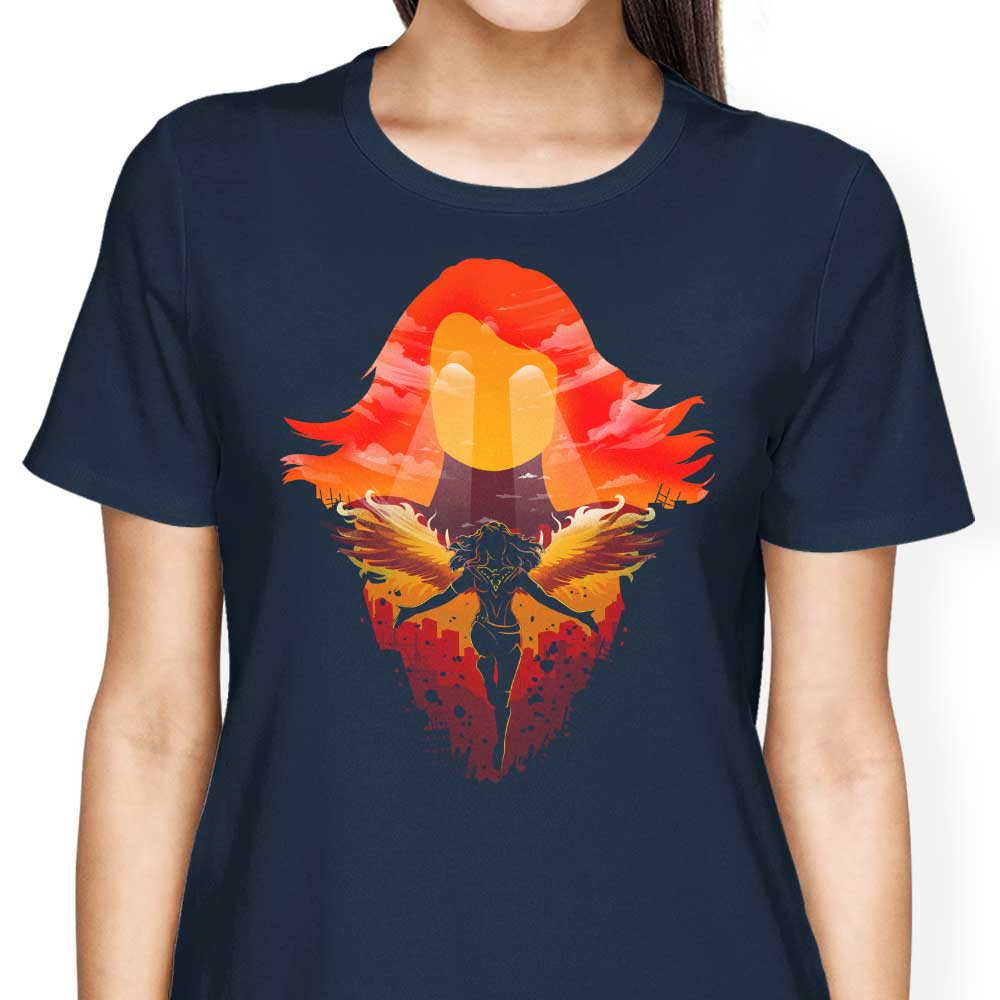 Donnie Illustrations' Phoenix Landscape Women's Fashionable Apparel