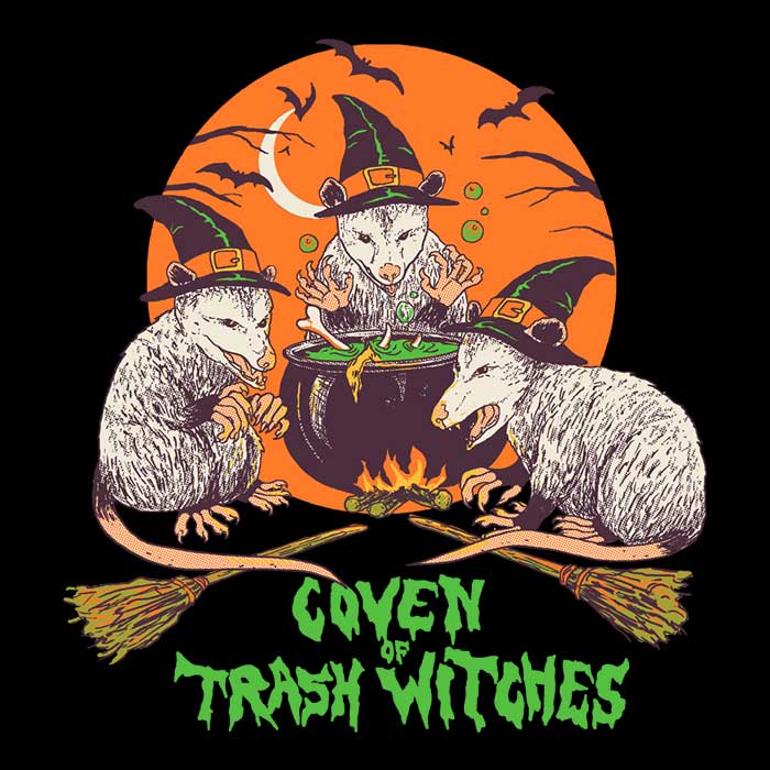 Stylish Women's Apparel: Coven of Trash Witches T-Shirts