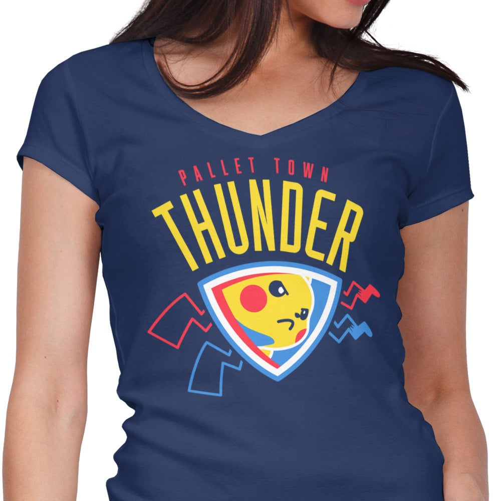 Thunderous Pallet Town - Women's Stylish V-Neck Top