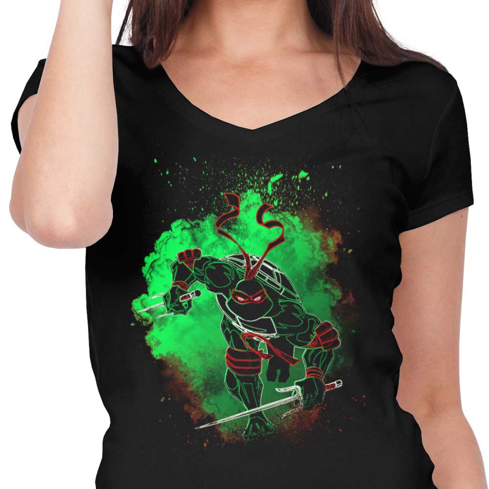 Women's Fashionable V-Neck T-Shirt: Soul of the Sais