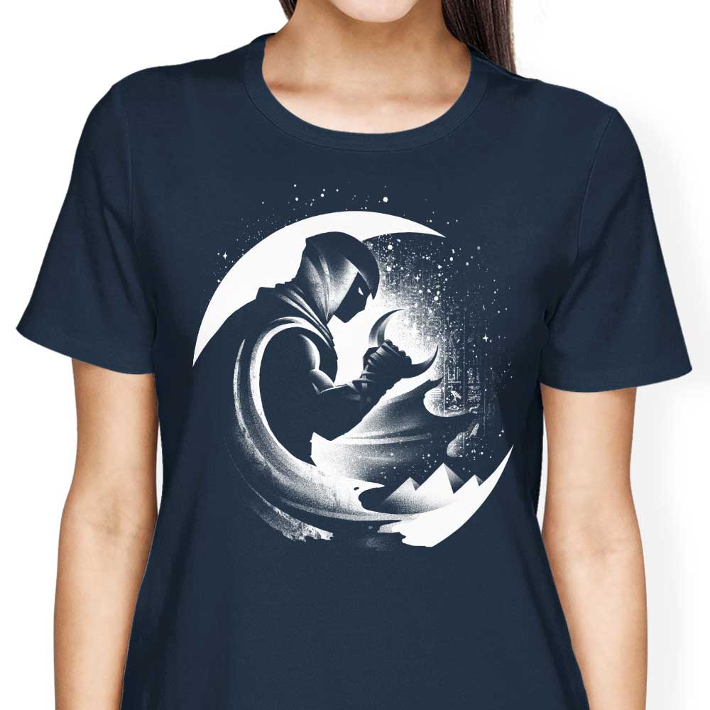 Alemaglia's Women's Crescent Moon T-Shirts in Various Sizes