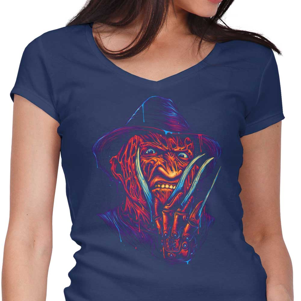 Women's Glowing V-Neck Nightmare T-Shirt