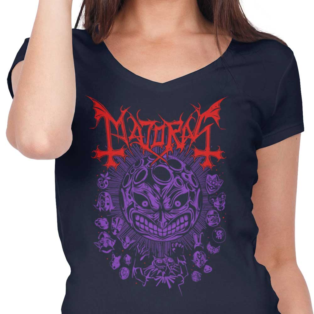 Women's Stylish V-Neck - Call of the Moon Design
