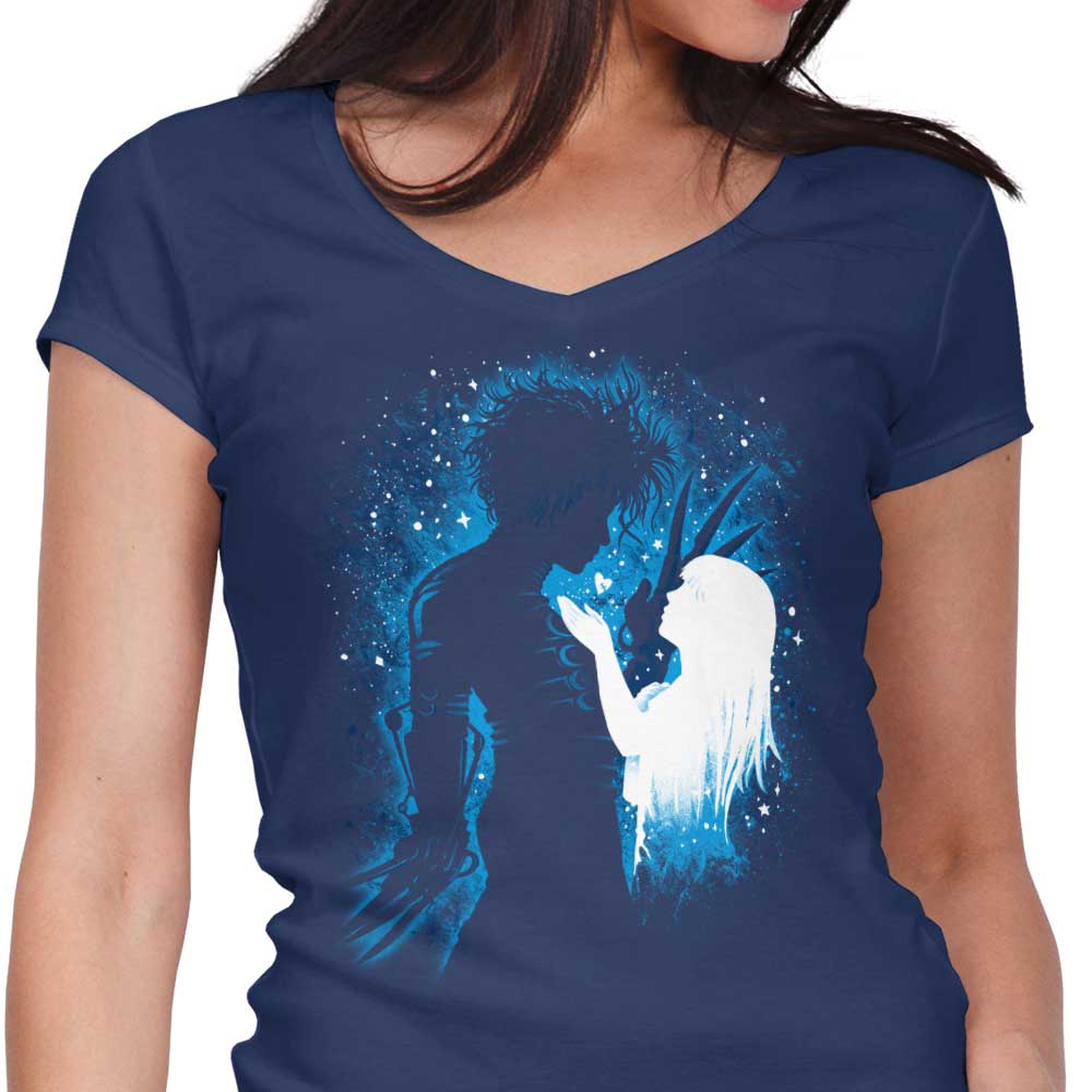 Alemaglia Women's Stylish V-Neck 'I Am Not Complete' T-Shirt