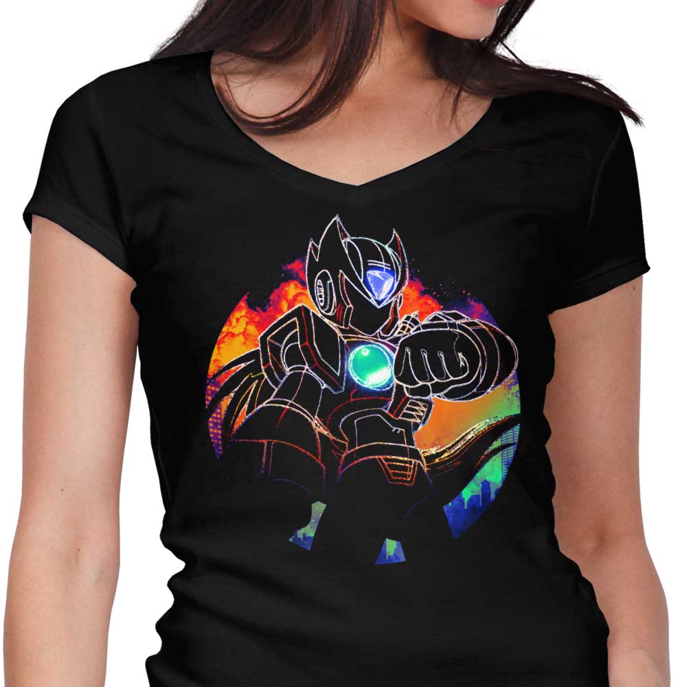 Stylish Women's V-Neck Z Orb T-Shirt