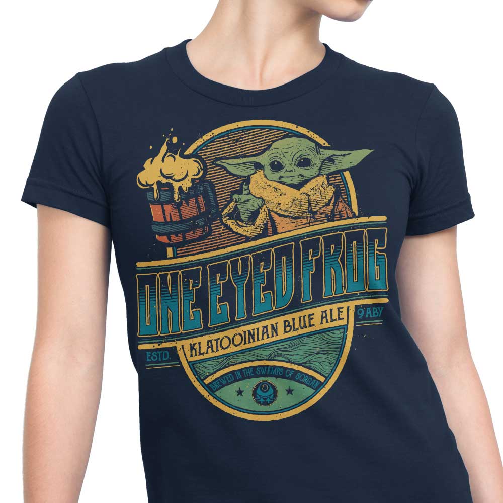 One Eyed Frog Ale Women's Fashionable T-Shirts