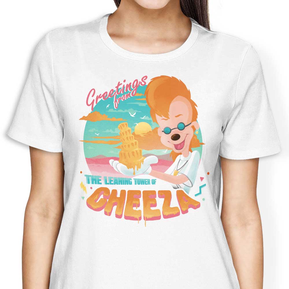 The Leaning Tower of Cheeza Women's Fashion Apparel - Stylish T-Shirts