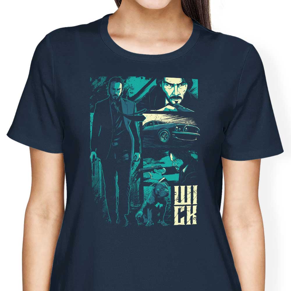 StudioM6's W-I-C-K Women's Comfortable T-Shirts in Various Sizes