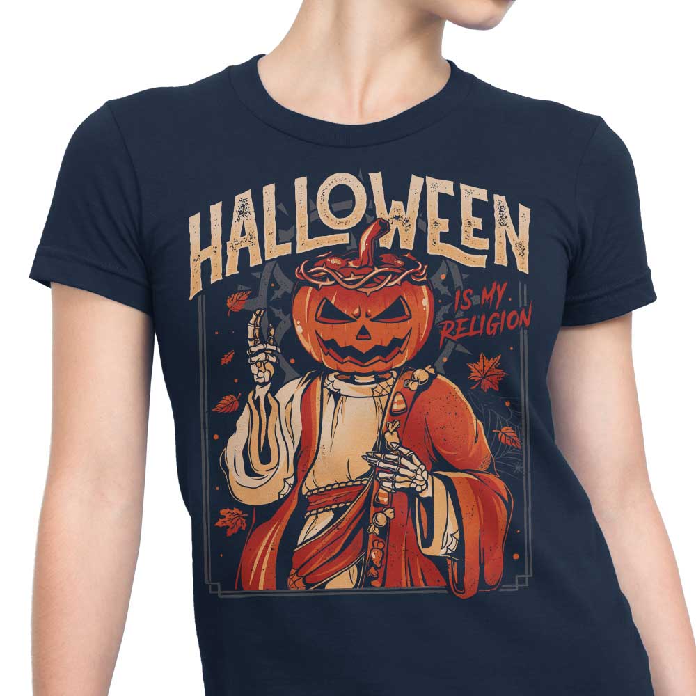 Women's Halloween-themed Apparel - 'Halloween is My Religion'