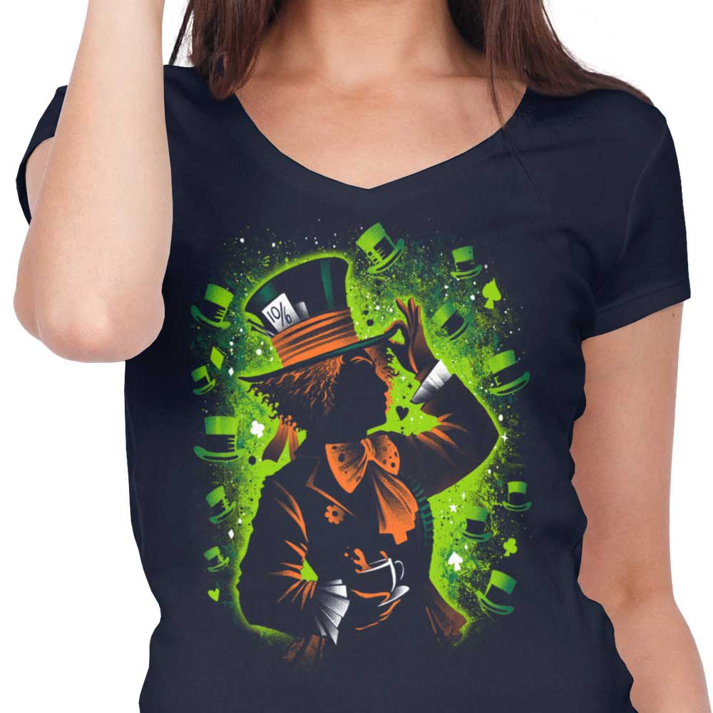 Exceedingly Enraged - Women's Fashionable V-Neck Top