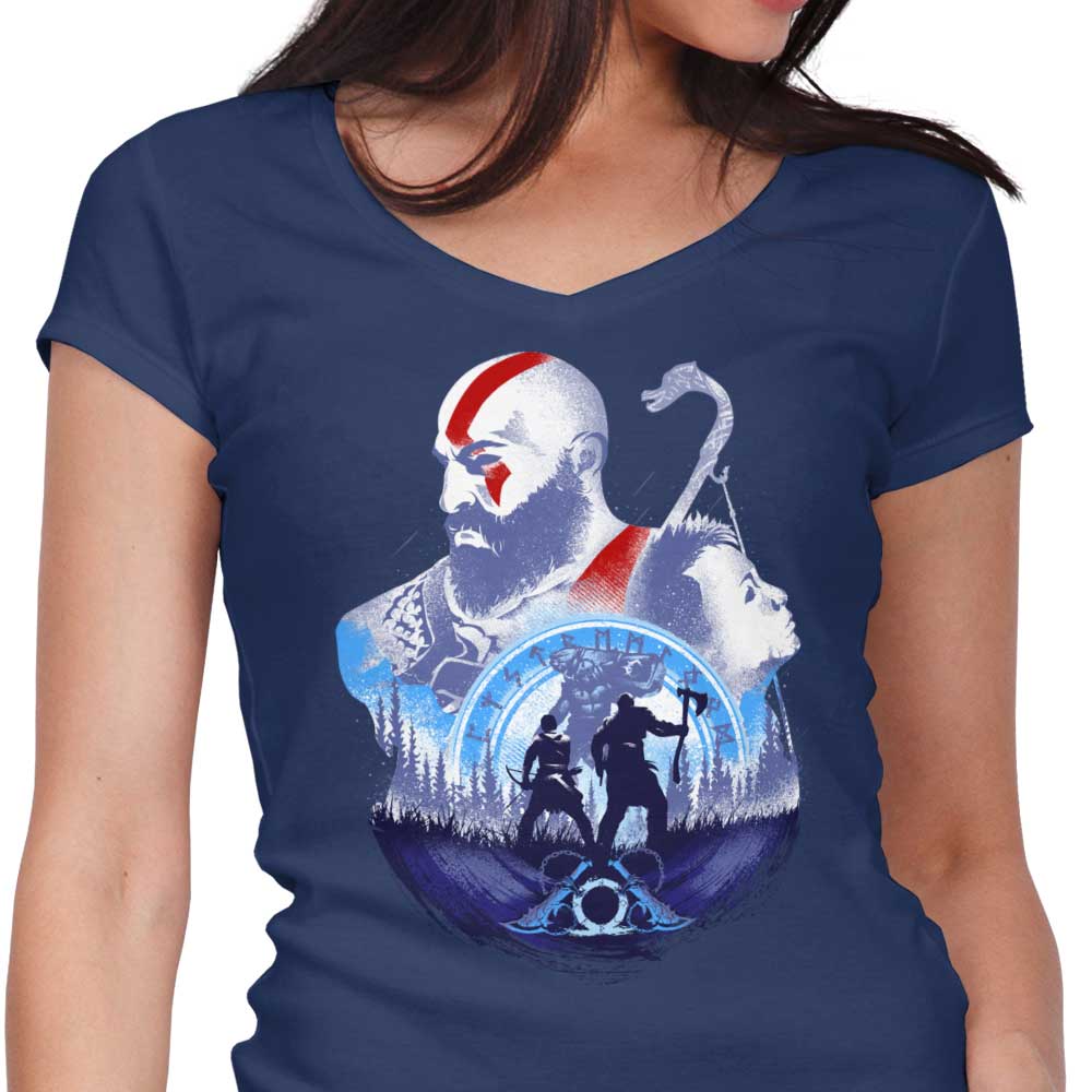 Exciting Adventures with My Father - Women's Stylish V-Neck T-Shirt