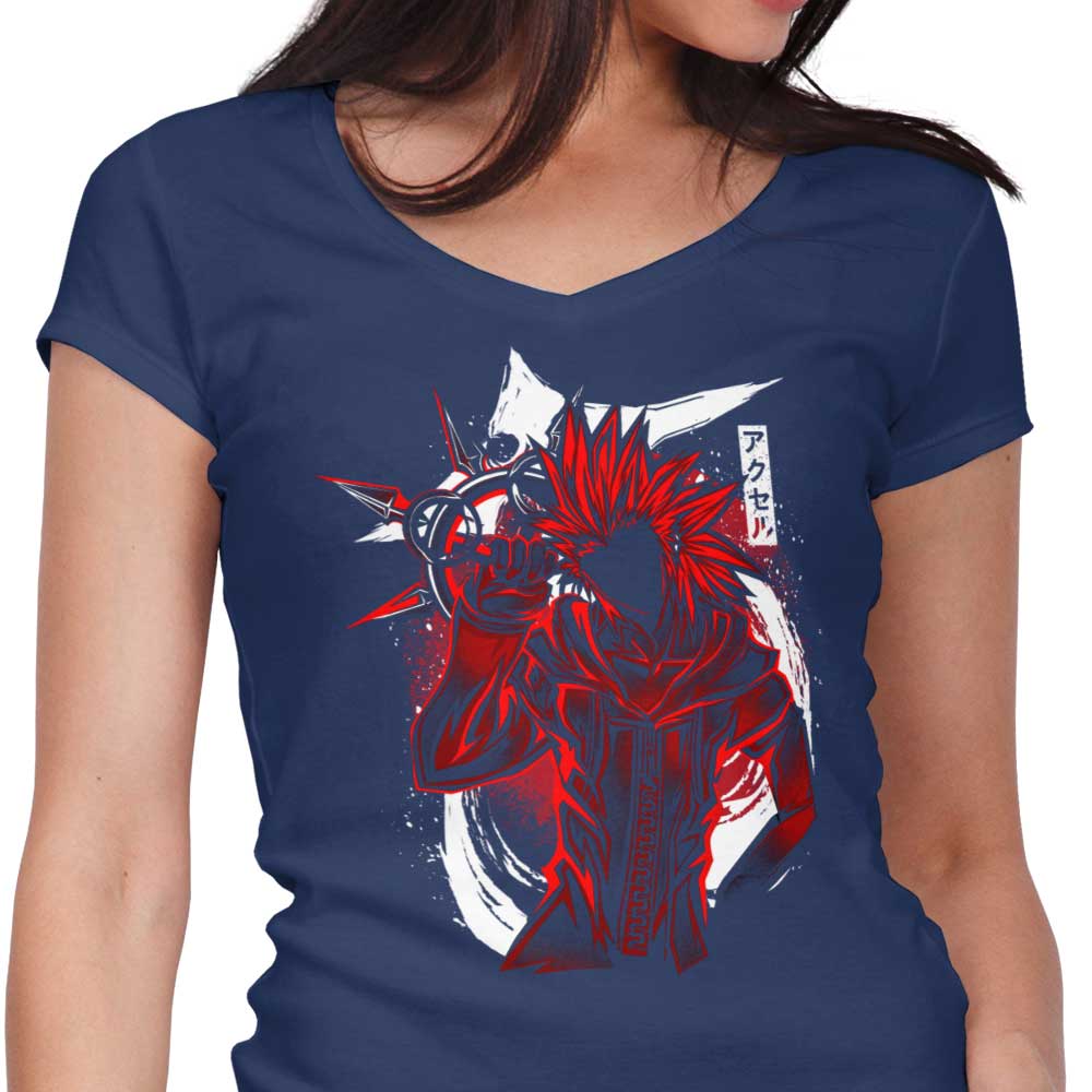 Elegant Women's V-Neck Flurry Silhouette Top