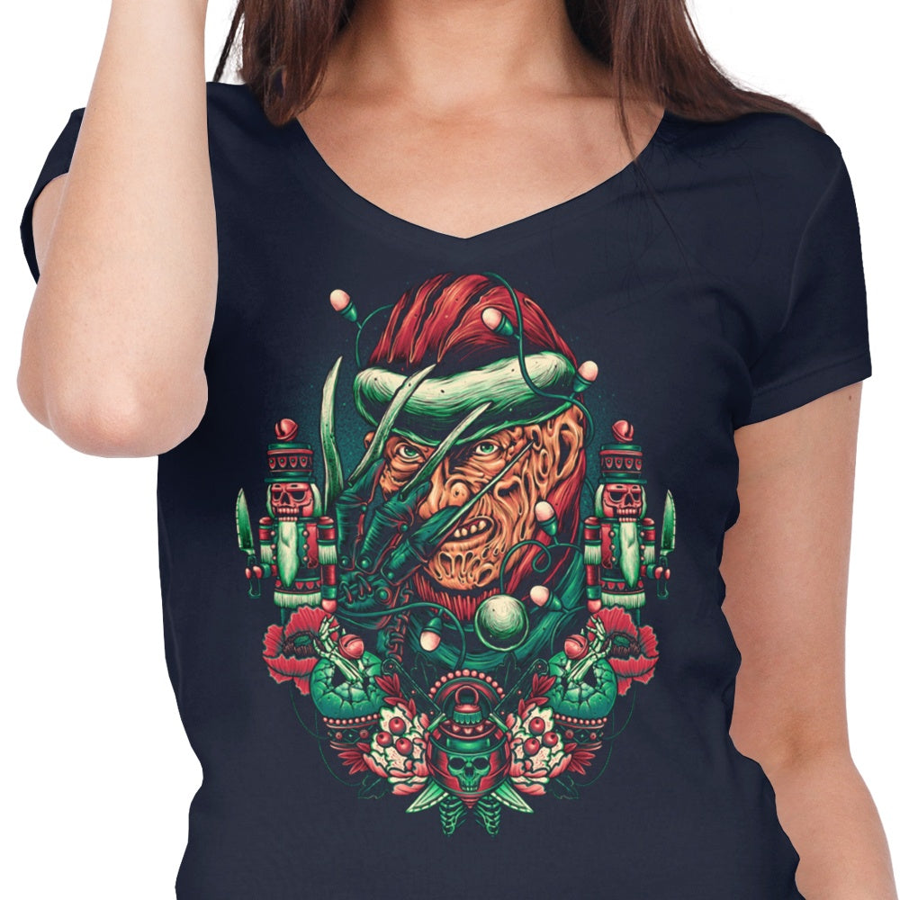 Women's V-Neck T-Shirt for Holidays at Elm Street