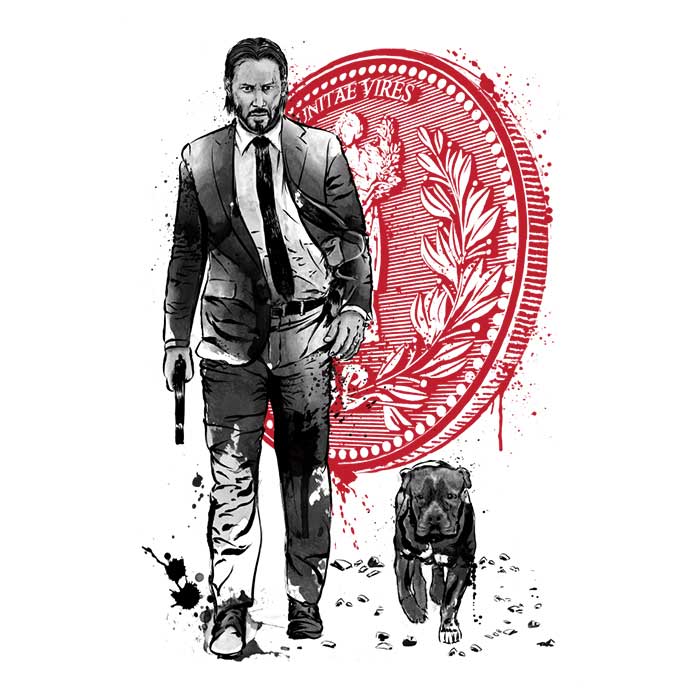 Women's 'Lone Hitman and Cub' Apparel by Dr. Monekers