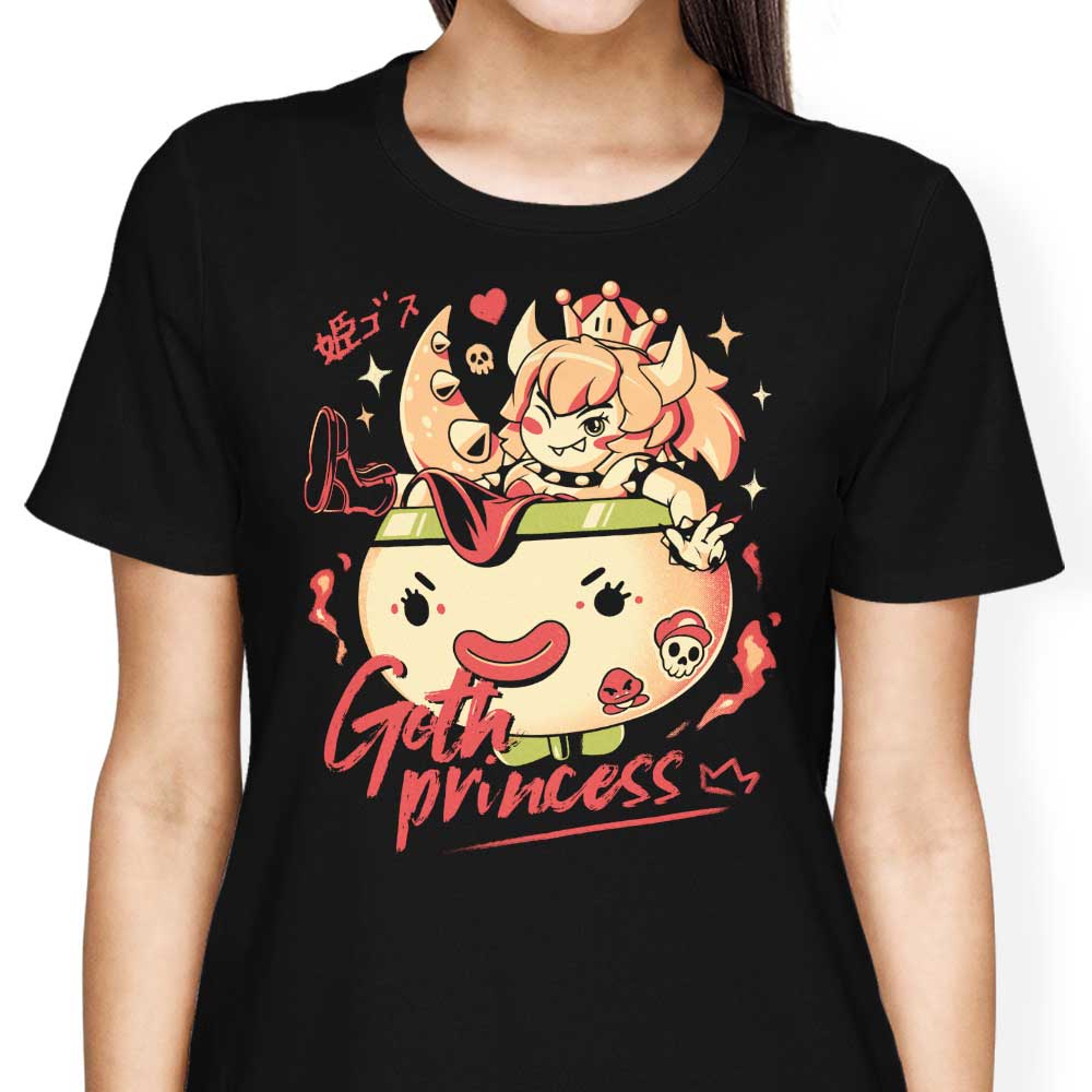 Stylish Goth Princess Women's Apparel - T-Shirts in Various Sizes