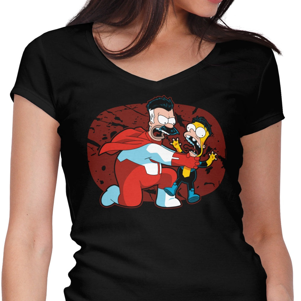 Stylish Women's V-Neck 'Think You Little' Top