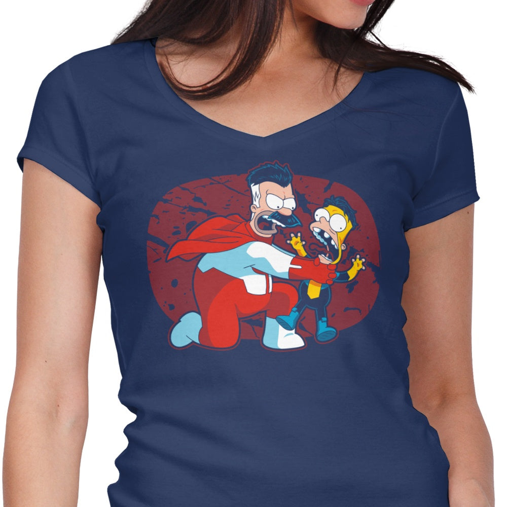 Stylish Women's V-Neck 'Think You Little' Top