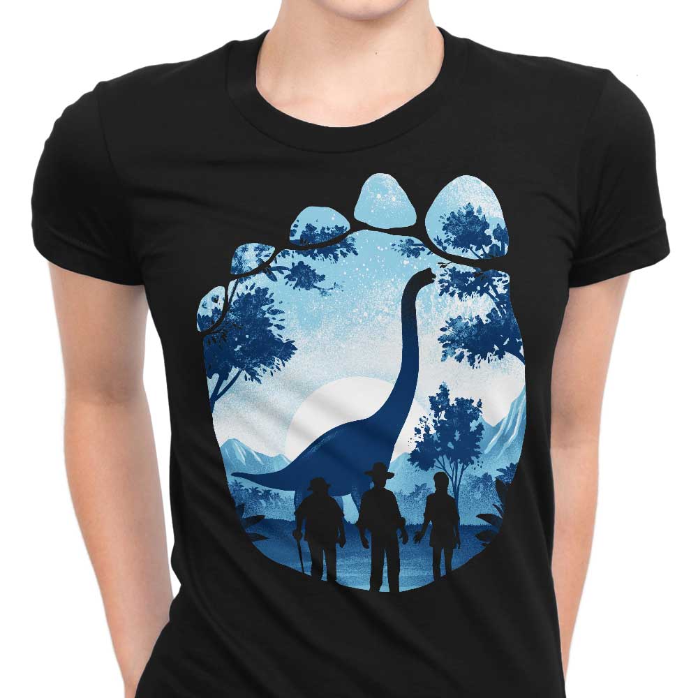 Women's Apparel with Brachiosaurus Footprint Design