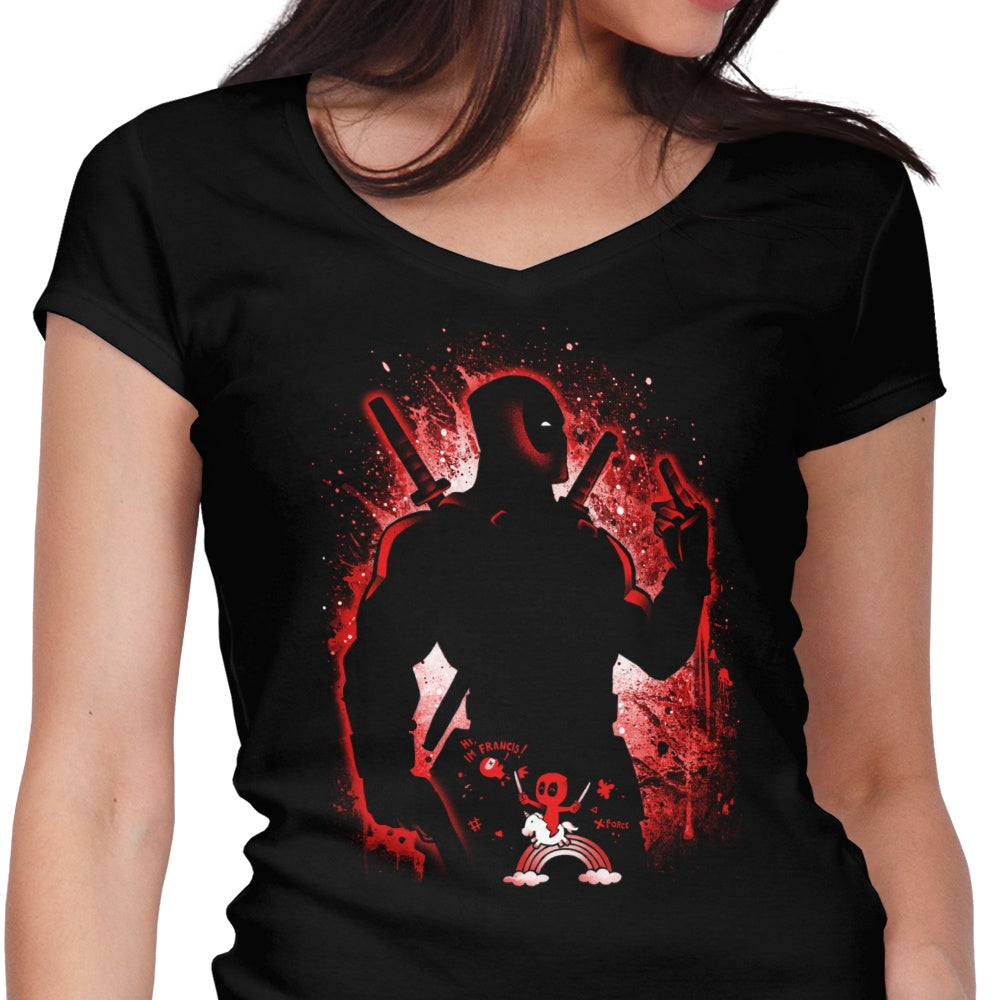 Stylish Alemaglia Women's V-Neck - The Chatty Merc