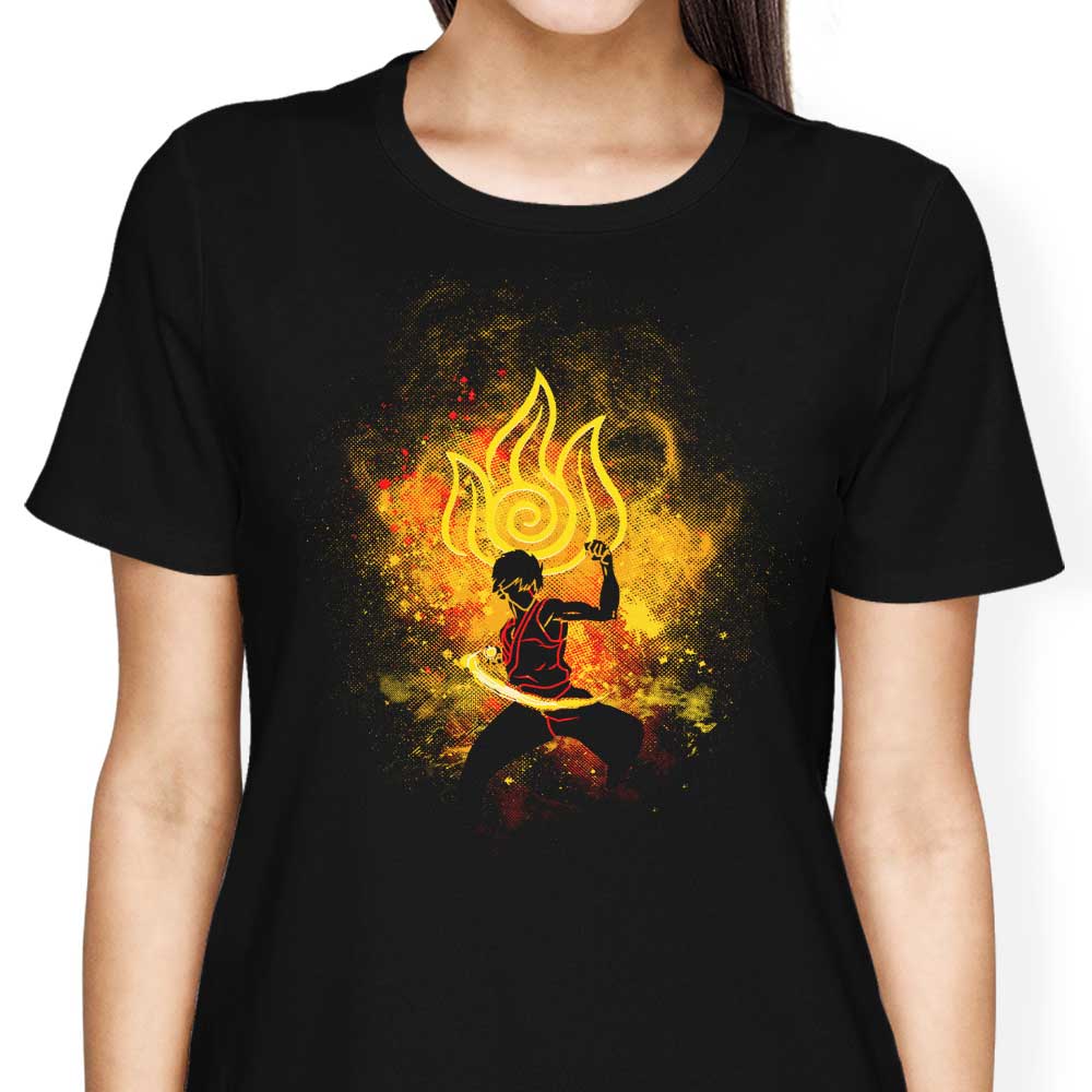 Donnie Illustrations' Fire Bender Art - Stylish Women's Apparel Collection