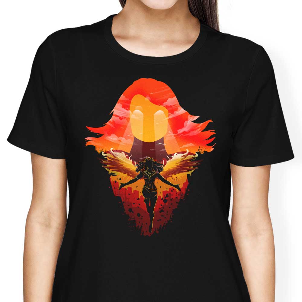 Donnie Illustrations' Phoenix Landscape Women's Fashionable Apparel