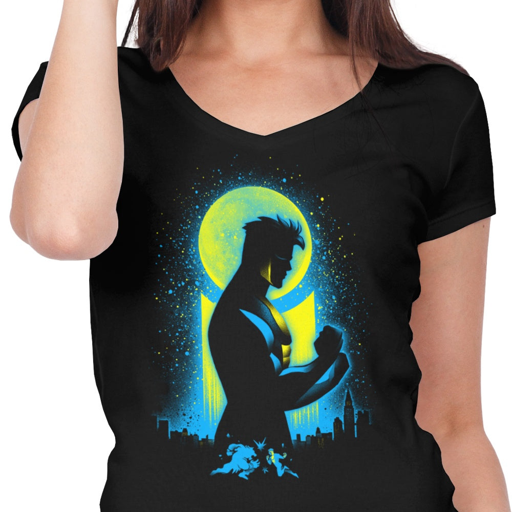 Women's Stylish V-Neck T-Shirt by Invincible Boy