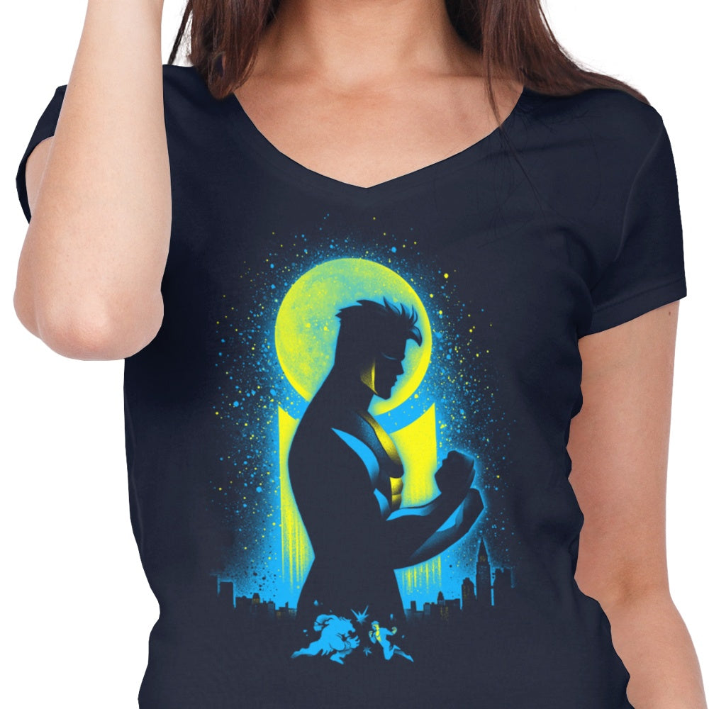 Women's Stylish V-Neck T-Shirt by Invincible Boy