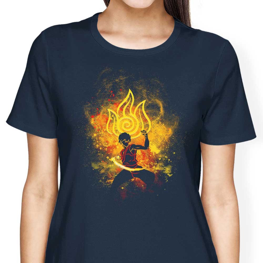 Donnie Illustrations' Fire Bender Art - Stylish Women's Apparel Collection