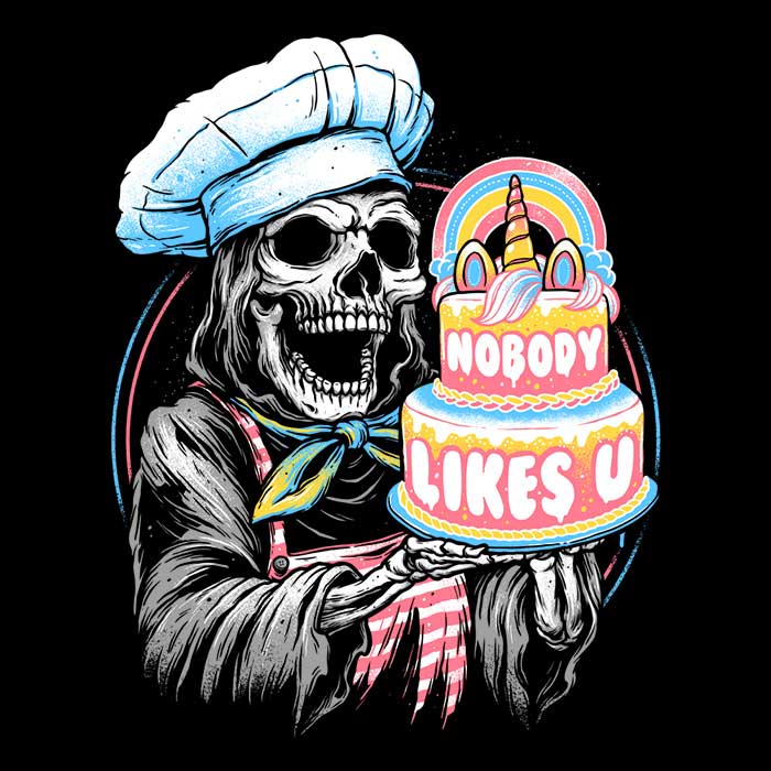 Glitchygorilla's Doom Cake Women's Fashionable T - Shirts