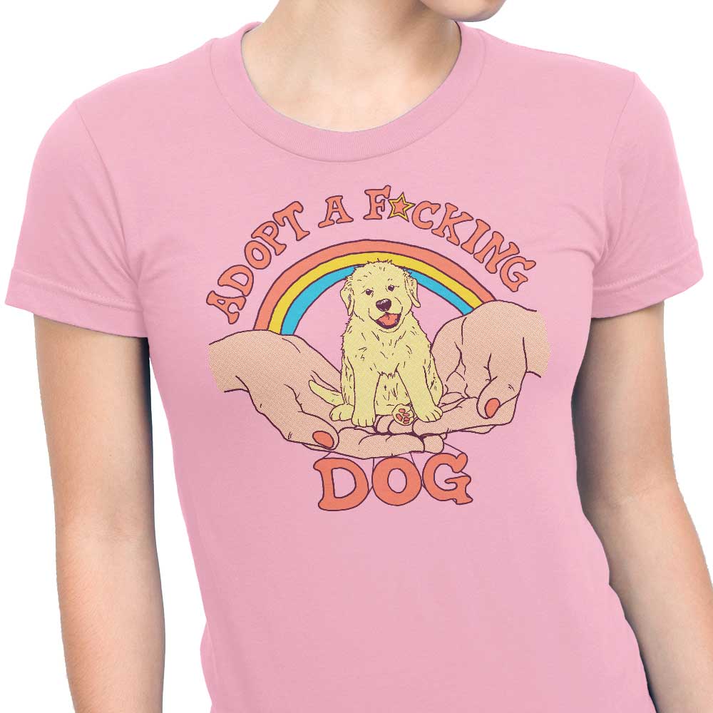 Stylish Hillary White's Adopt a Dog Women's T - Shirts in Various Sizes