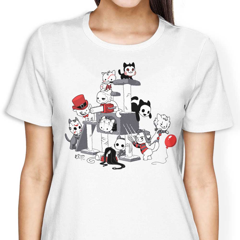 Scary Cat Themed Women's Clothing - T-Shirts and Premium T-Shirts